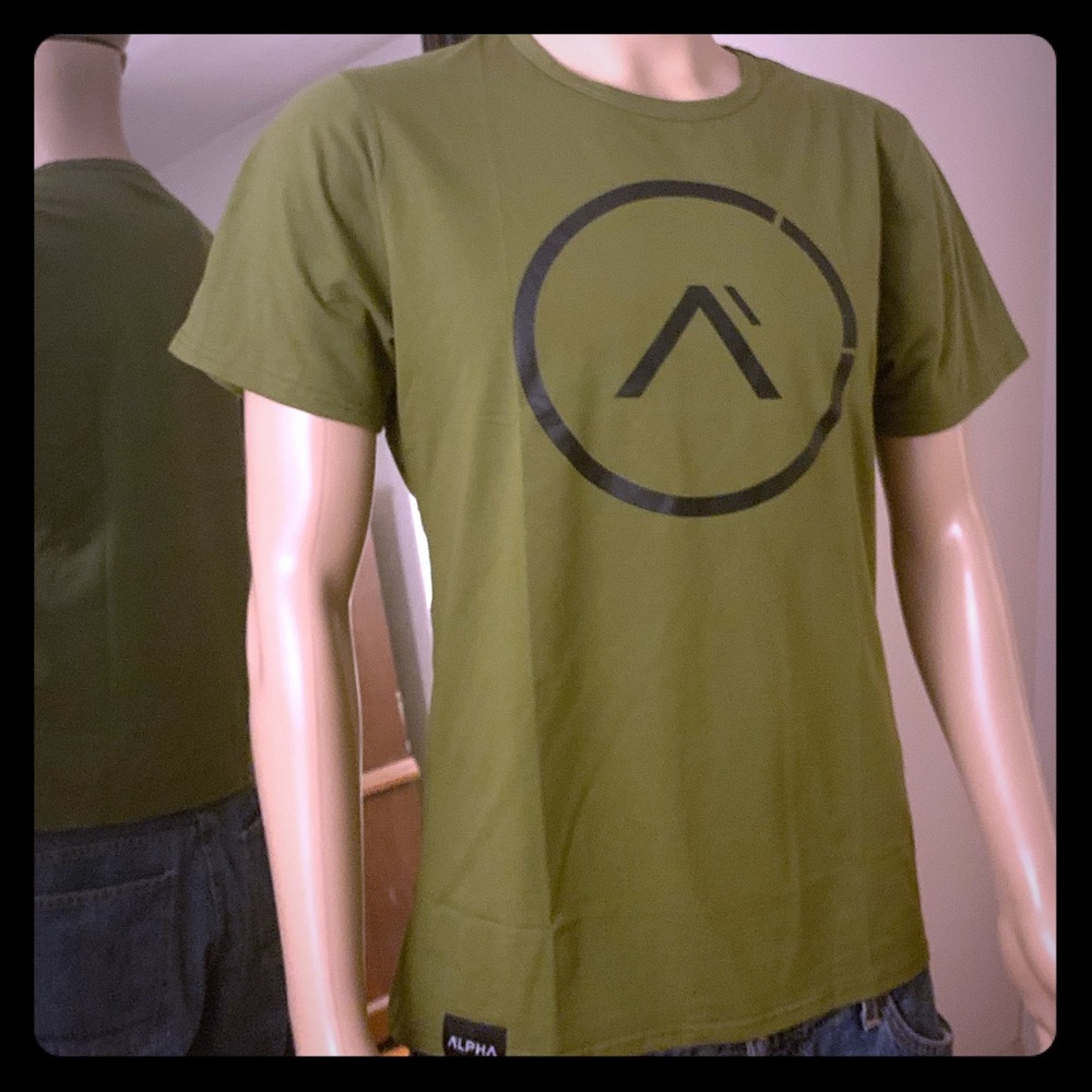 New ALPHA ATHLETI-FIT™ TEE T-Shirt | Grn/Blk XL